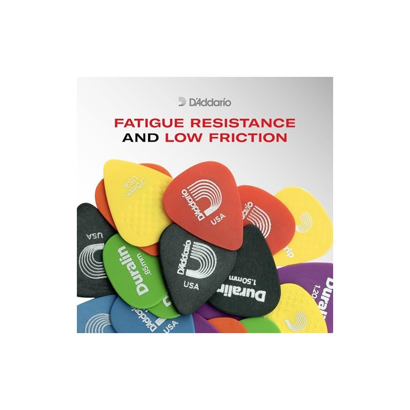 D'Addario Accessories Duralin - Púas de guitarra, tamaño mediano, 10