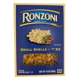 Ronzoni Small Shells Non GMO 16 Oz. Pack Of 3.