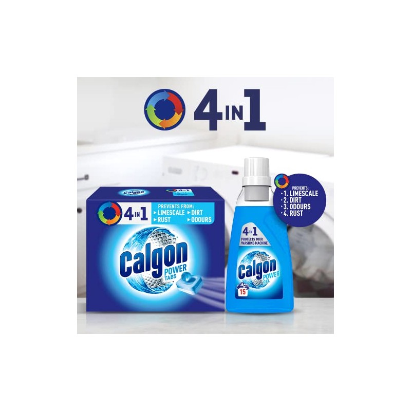 Calgon Powerball Water Softener Tablets, 585g, Limescale Prevention (45 Tablets),