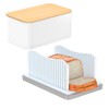 CAWIU Bread Slicer for Homemade Bread with Bread Box, Foldable