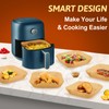 Air Fryer Disposable Paper Liners Square, Non-Stick Parchment Paper, Air