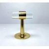 Morco Deco Brass Lucite Robe Hook Handmade Bathroom Kithcen Towel