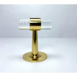 Morco Deco Brass Lucite Robe Hook Handmade Bathroom Kithcen Towel Hook Lucite Brass Coat Hook Hangers Storage Hook (Polished Brass)