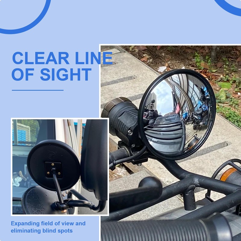 Truck Blind Spot Mirror,5.7" Large Arc HD Glass Convex Wide