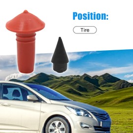 A ABSOPRO Mushroom Shaped Tire Repair Plugs 7.4mm 5.6mm Red Black (Set of 170)