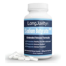 Butirato De Sodio Para La Salud Intestinal Y Cognitiva 600mg Sin Sabor                                                                                