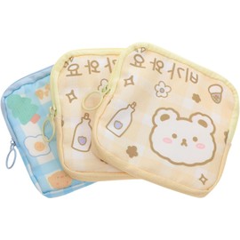 BESTYASH Bolsa De Almacenamiento De Toallas Sanitarias De 3 Piezas Bolsa Para Toallas Sanitarias Bolsa Para Toallas Sanitarias Menstruales Bolsa Para Toallas Sanitarias Bolsa Para