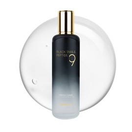 Farmstay Black Snail & Peptide 9 Perfect Toner, Snail Mucin Toner for Elastic & Glow Skin, Moisturizing & Anti-Aging, Smooths & Refine Skin Texutre, Korean Skin Care, for Women & Men, 4.05 Fl. Oz