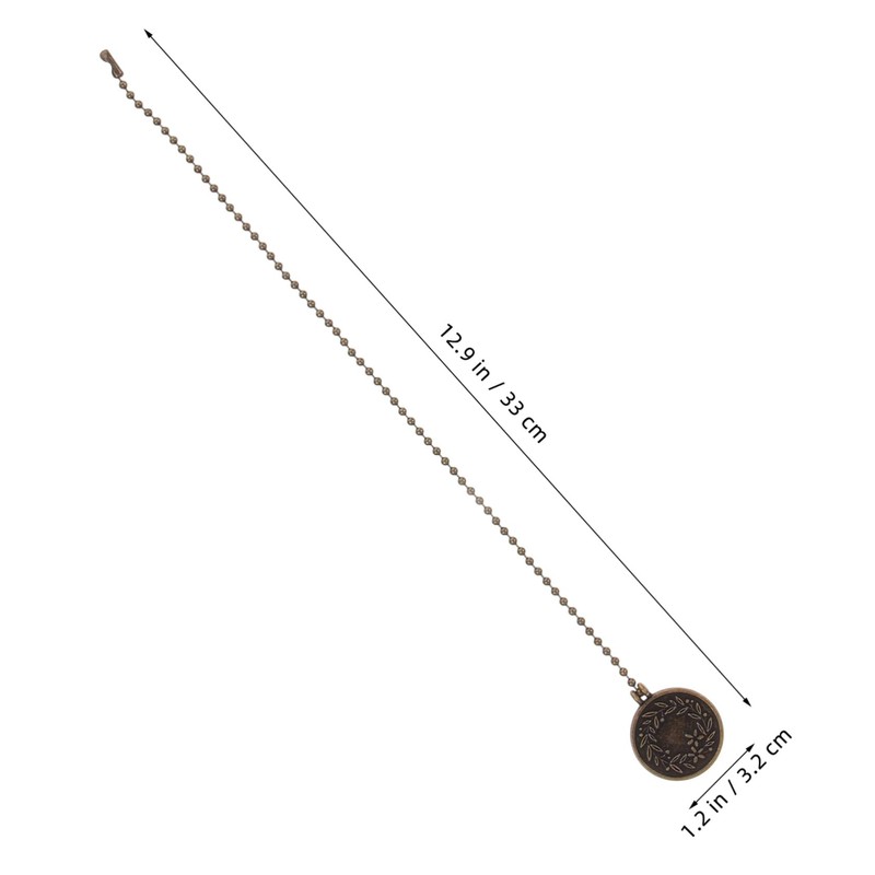 Gadpiparty Ceiling Fan Pull Chain Extension Decorative Metal Pull Chains