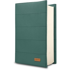 HANOI Collection® Adjustable Padded Book Cover.Large Padded Book Cover.Book Cover Sleeve (Dark Green, Small)