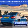 3PCS Student Driver Magnetic Stickers for Car - Removable Novice