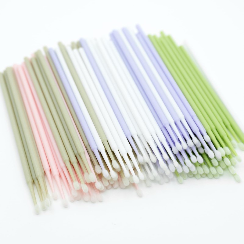LASHIDOL 100pcs Micro Cotton Swabs for Eyelash Perm Thin Long