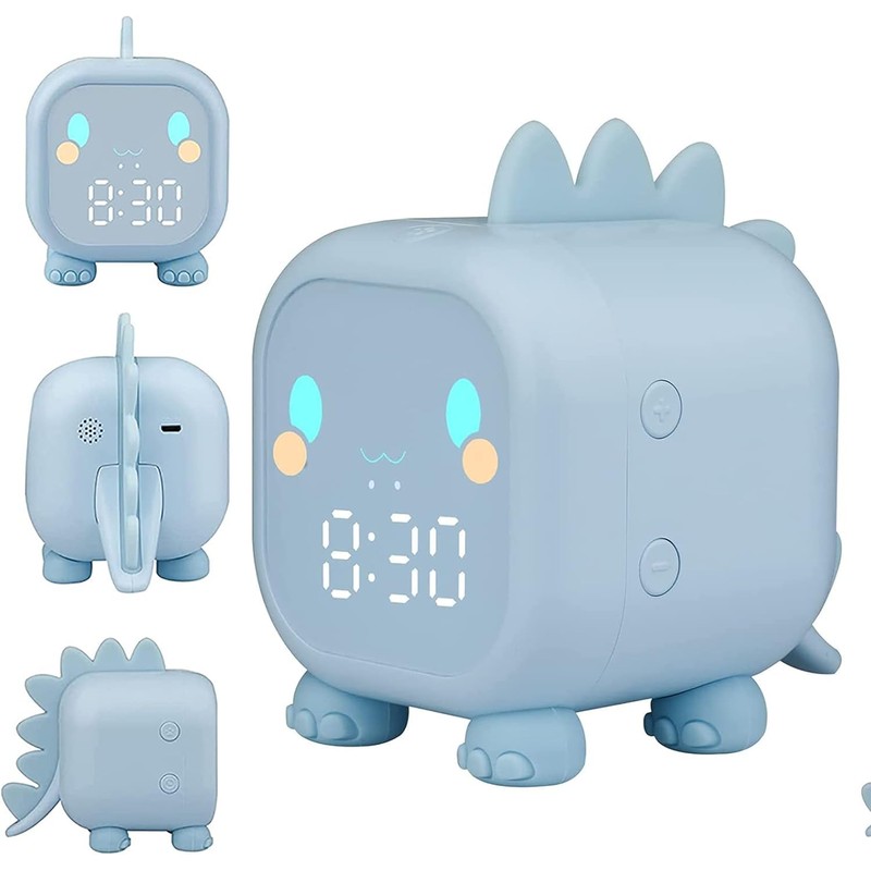 yotutun Children's Light Alarm Clock, Dinosaur Children's Alarm Clock, Digital