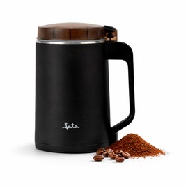 JATA JEML1820 - Macinino elettrico 300 W per caffè e spezie, capacità 150 g, lame in acciaio inox, macinazione rapida e uniforme, coperchio sicurezza, contenitore in acciaio