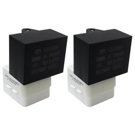 XSPANDER 2Pcs W10613606 Refrigerator Compressor Start Relay and Capacitor Replacement for Amana/Jenn-Air JBD2256HEB JBC2088HTW, Replace 67005561, 67005562, 8171210, 8208290, 8208368
