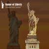 Hallisun Statue of Liberty 3D Wooden Puzzle Architecture Model for