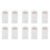 100Pcs TF2005A 8P8C RJ45 Connector CAT6 Unshielded Ethernet Crystal Head