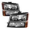 Xtune Auto 5069801 Crystal Front Headlight Kit Black/Clear