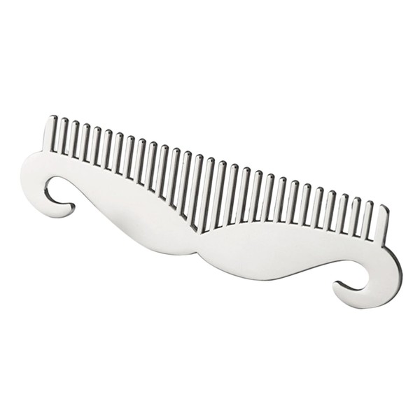 FOMIYES Gentle Scalp Care Beard Comb Styling Tool Stainless Steel