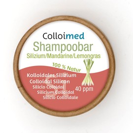 Colloimed Shampoo Bar Natural Cosmetics with Colloidal Silicon Mandarin Lemongrass (Si)