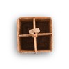 Vagabond House Coastal Woven Rattan Silverware Organizer, Natural Eco-Friendly 4-Compartment