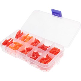 Operitacx Pack of 160 Snowman Nose Plastic Carrot Nose with Red Nose Christmas Snowman Nose Christmas Decoration