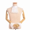 BLESSUME Victorian Lace Jabot with Cuffs, Little White Jabot Cuffs