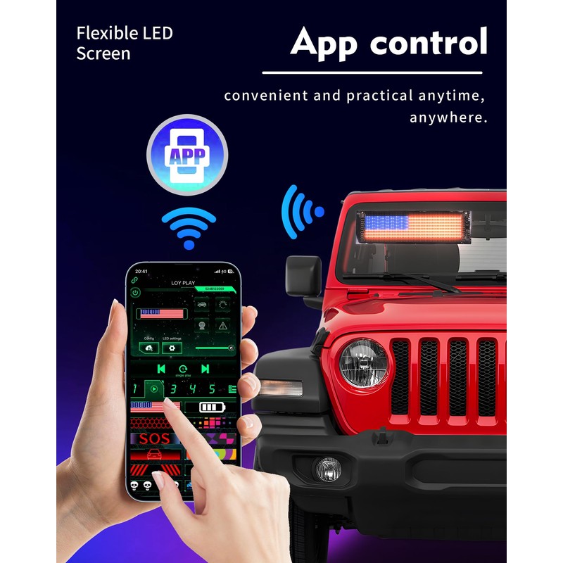 LED Lights for Car 2PCS - 23.6" 4.73" Devil's Eye