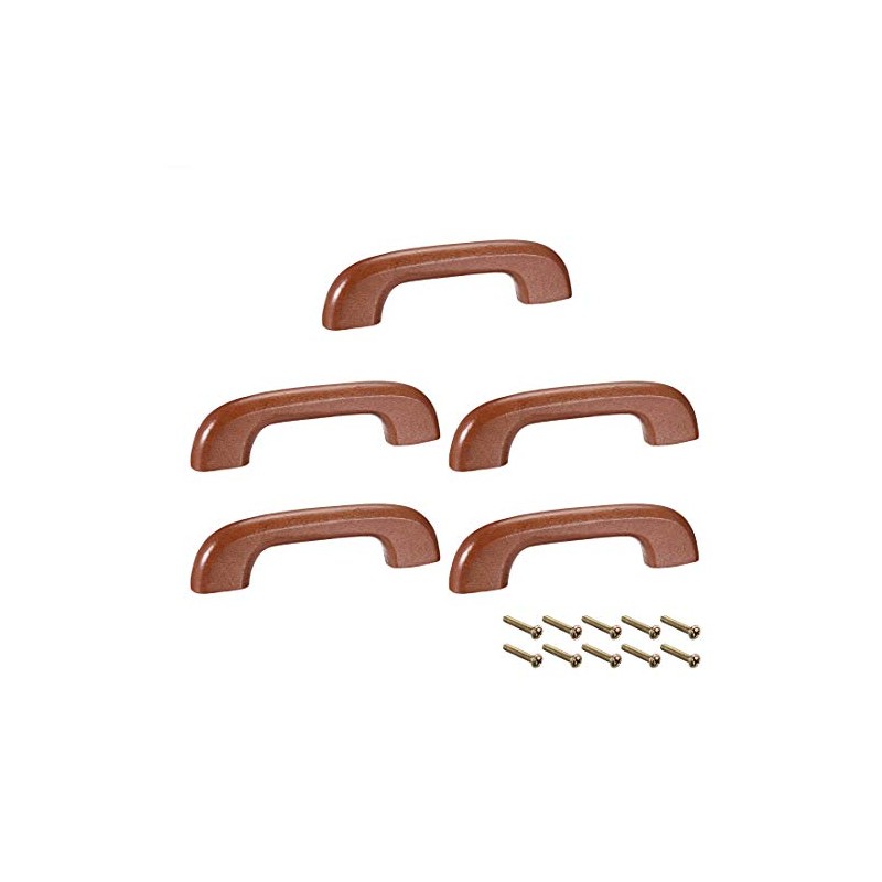 sourcing map Wood Pull Knobs, 5Pcs 65mm Hole Distance 95mm