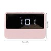 LED Mirror Alarm Clock 2 Levels Brightness Digital Alarm Clock