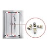 Qikuver 23 mm Shower Cubicle Rollers, Sliding Door Rollers, Replacement