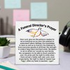 Christian Funeral Directer Decor Mortician Gift Funeral Directors Prayer Wooden