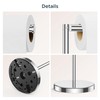 FORIOUS Toilet Paper Holder Stand, Modern Freestanding Tissue Roll Holder