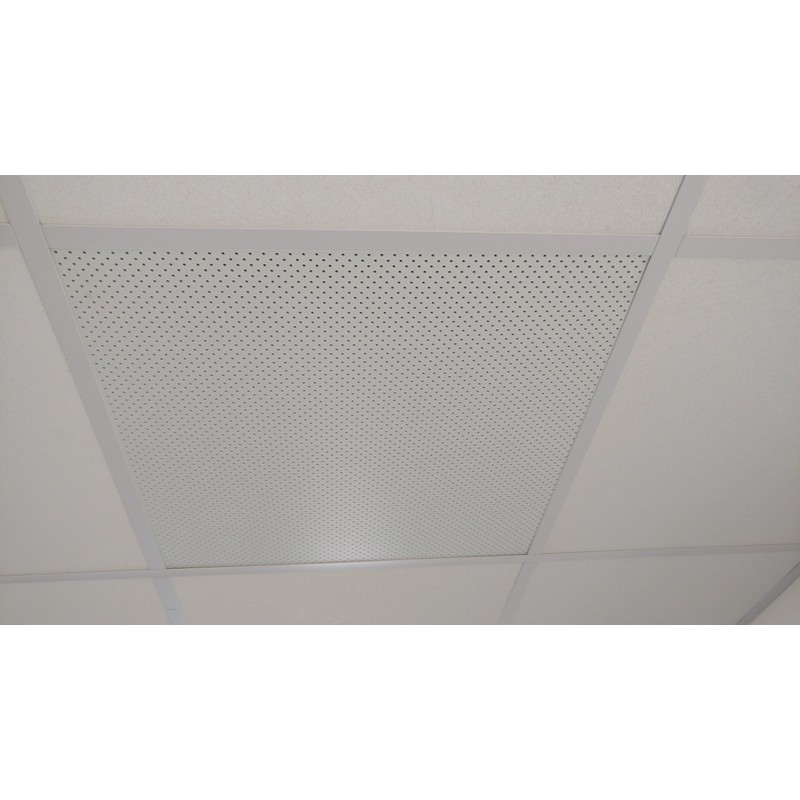 White Plastic Perforated Tile with 1/8" Perforations-#4994W-156-125-1pack