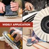 Zalizr 2 PCS Wool Felt Flap Polishing Discs, 115 MM/4.5"