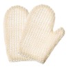 Uds Guantes Ducha Exfoliantes Zacate Sisal Natural Limpieza Profunda Masaje