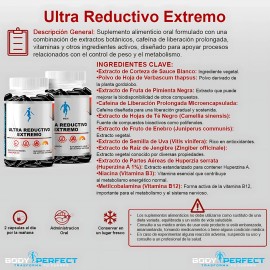 Suplemento Ultra Reductivo Extremo Para Mujer 90 Cpsulas Sin Sabor 