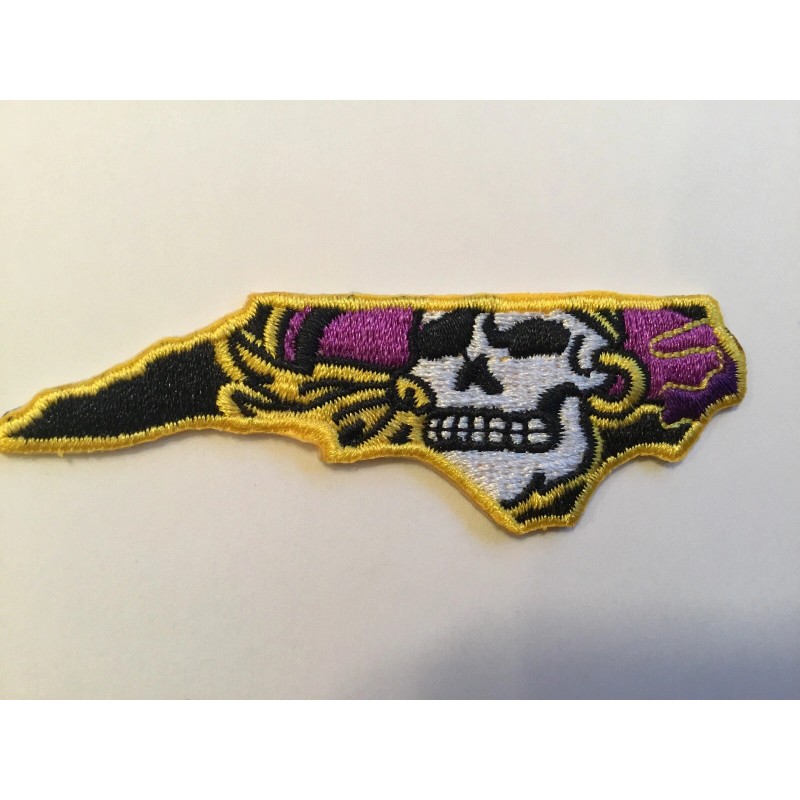 ECU East Carolina Pirates Vintage Embroidered Iron On Patch 3"