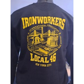 Iron Workers Union Local 46 Rebar, Rodbusters, Lathers Crewneck all size
