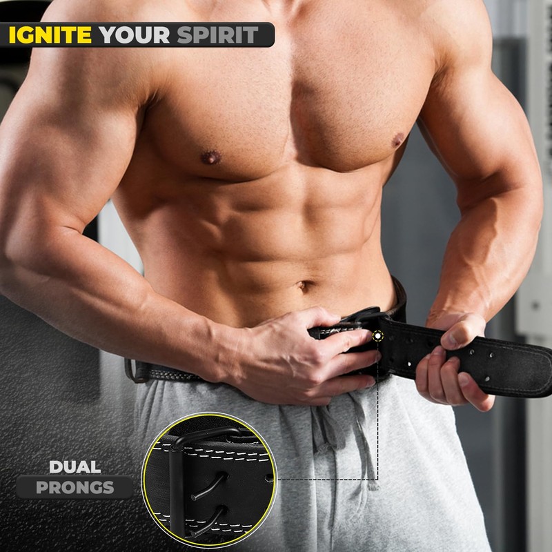 WFX Weight Lifting Belt Gym Fitness Padded Lumbar Back Support