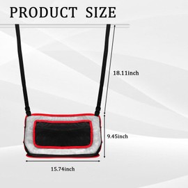 Hirificing Car Purse Holder Between Seats Back, Car Net Pocket Handbag Holder Between Front Seats, Storage Organizer Mesh Bag for Handbag Purse, Barrier of Backseat Pet Kids/Women and Men(Red)