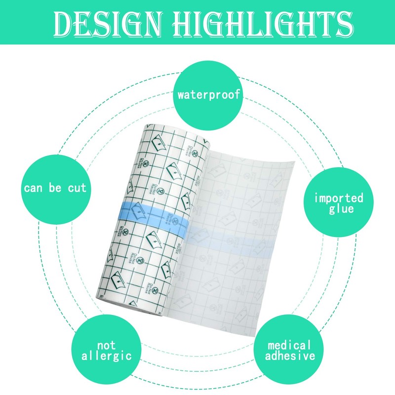 Transparent Dressing Adhesive Bandage Waterproof Clear Adhesive Bandages Stretch Tape