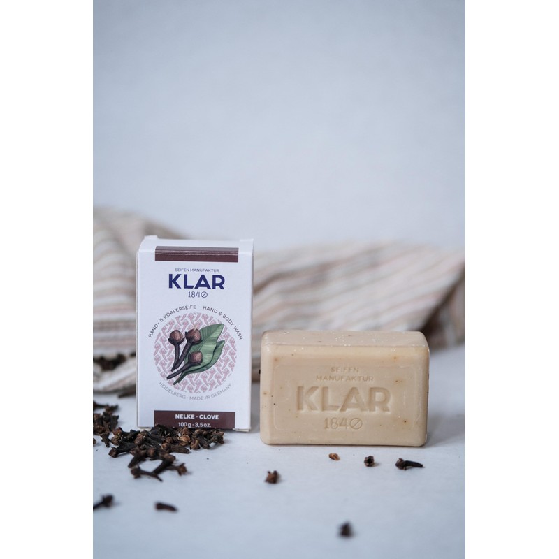 Klar Seifen Clove Soap 100 g, Cosmos Certified (Palm Oil