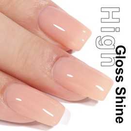 AILLSA Nude Gel Polish - Jelly Gel Nail Polish Nude Pink Translucent Soak Off U V Gel Polish Neutral Color Nail Gel Polish for Nail Art French Manicure at Home 0.51 Fl Oz GB60