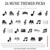 26PCS Piano Music Party Centerpiece Sticks Musical Note Table Toppers