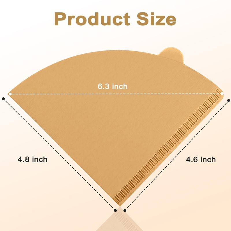 Dingkei 200 Count Cone Coffee Filters Size 02, Coffee Filters