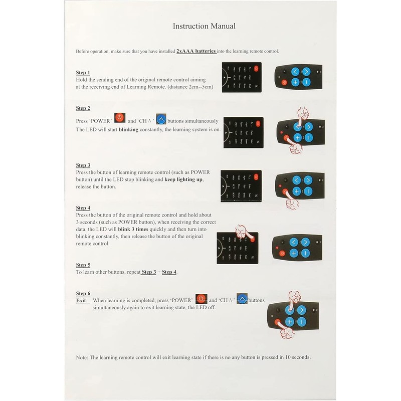 Universal Big Button Easy Simple TV Remote Control for Elderly