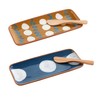 Mud Pie Blue Everything Plate Set; Plate 4" X 9"