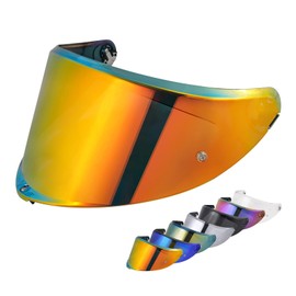 VCOROS K6 Helmet Visor Replacement - K6 Helmet Visor Motorcycle Face Shield Replacement for K6 K6s (Chrome Red)