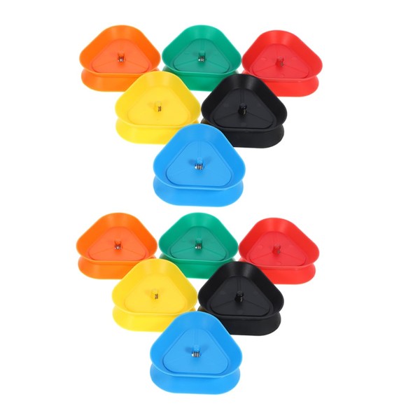 KICHOUSE 12pcs Triangle Shaped Card Holder for Easy for Games